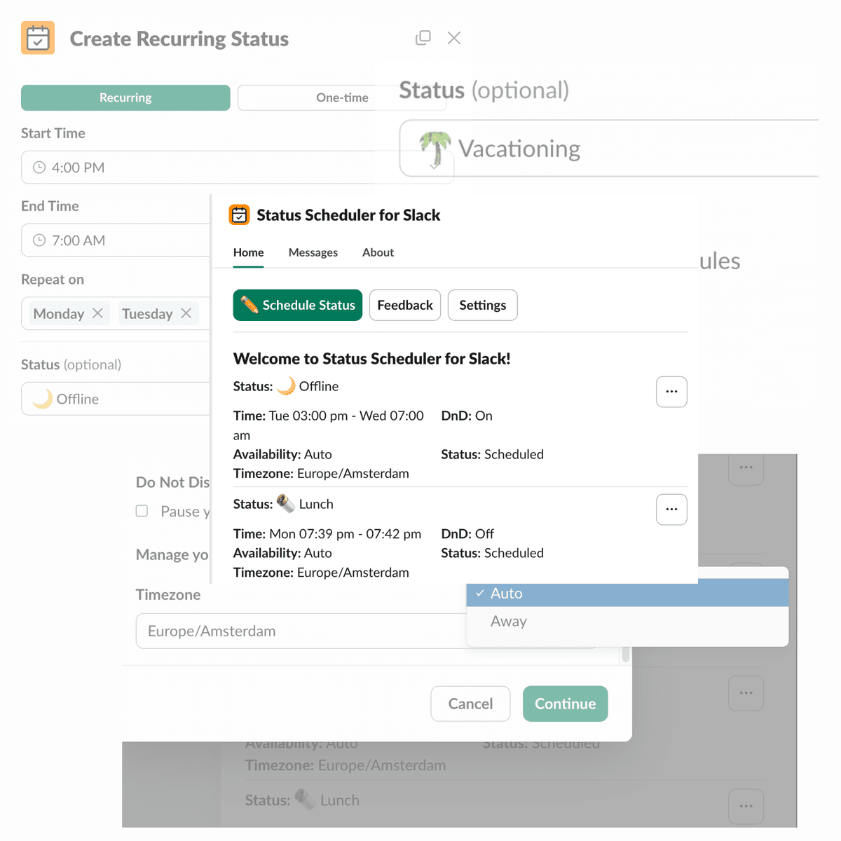 Time tracking dashboard